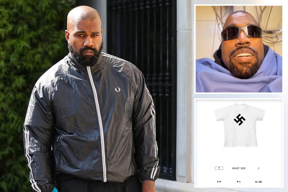 Kanye West’s Yeezy merch store is only selling a vile swastika T-shirt ...