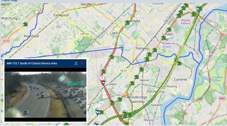 Crash Investigation Blocks 4 Lanes On Garden State Parkway In ...