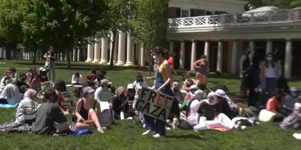 UVA Pro-Palestine protest remains on university grounds for the second ...