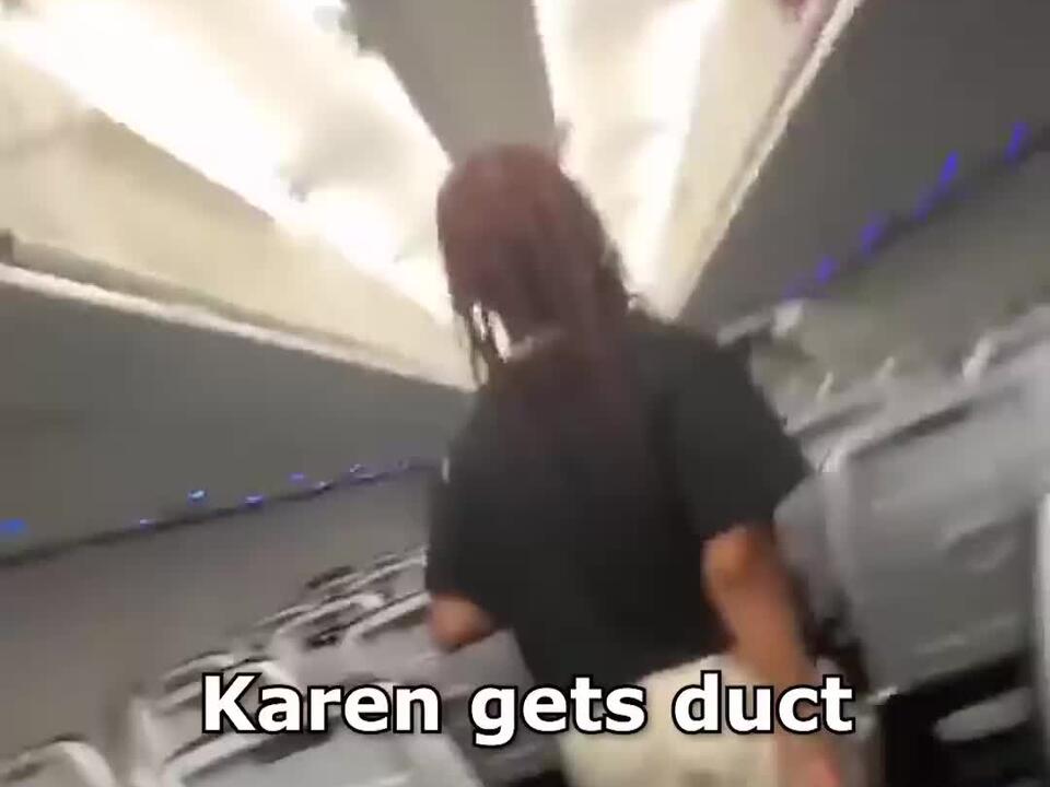 Karen gets duct taped to seat