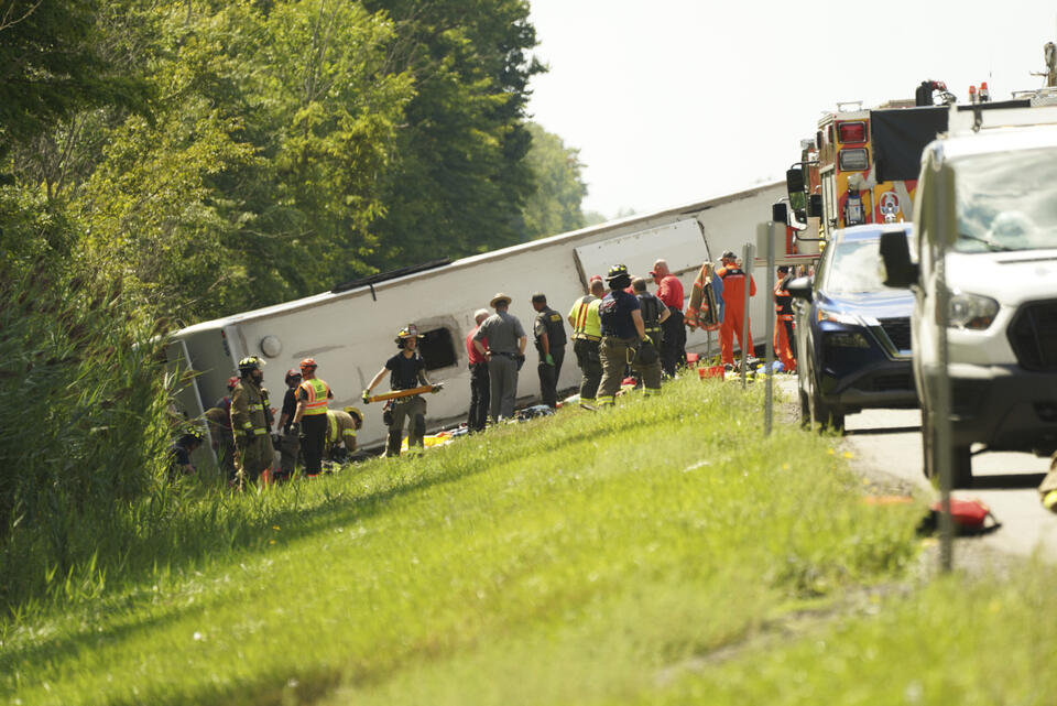 Five Dead, Dozens Injured After New York Thruway Tour Bus Crash - NewsBreak