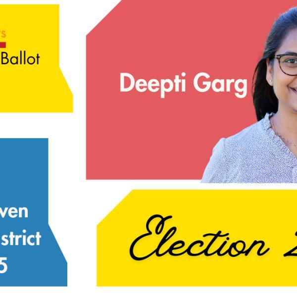 Desis On The Ballot: Deepti Garg For New Haven Unified School District ...