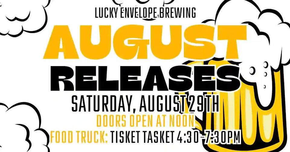 Brewed with Intention. Lucky Envelope Releasing Five Beers on One Day