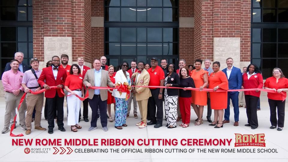 Ribbon Cutting Held for New Rome Middle School - NewsBreak