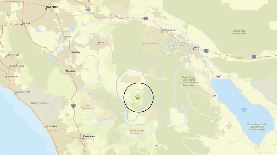3.5-Magnitude Earthquake Jolts Southern California Near Warner Springs