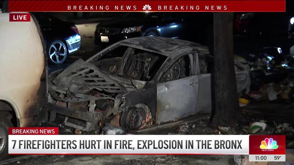 7 firefighters hurt as car fire sparks explosion in the Bronx - NewsBreak