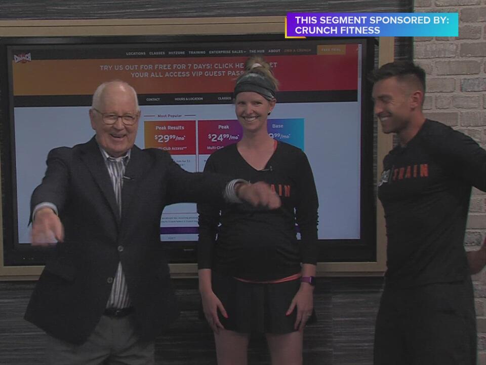 Terry lifts 150lbs! Crunch Fitness Urbandale offers a highend gym