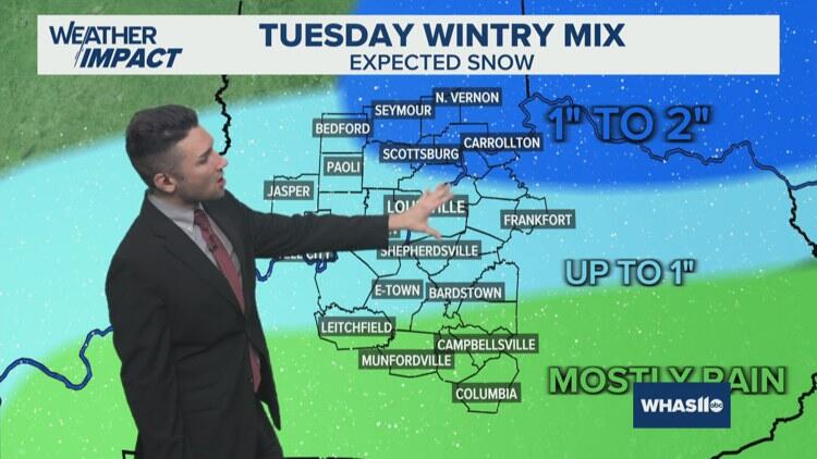 Weather Impact Alert: Mix of rain and snow arriving in Kentucky ...