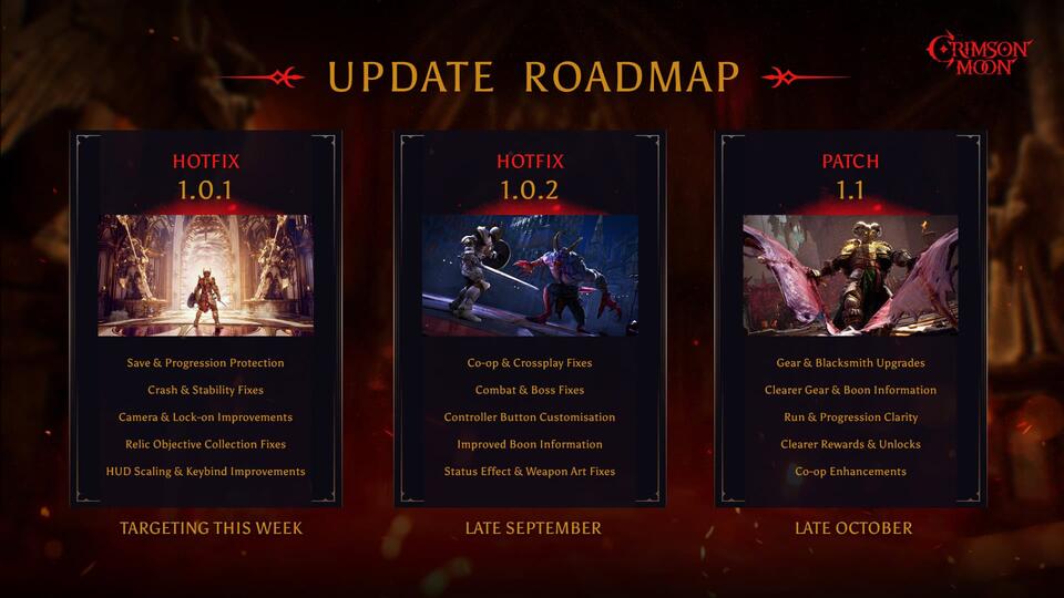 Crimson Moon Hotfix 1.0.1 Addresses Saves, Crashes, Camera Issues, and More