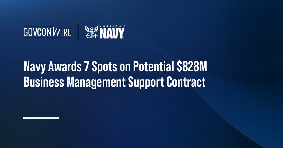 Navy Awards 7 Spots on Potential $828M Business Management Support ...