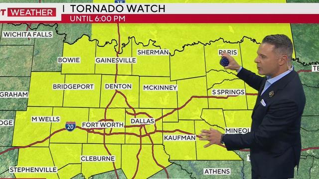 Tornado watch in effect for North Texas until 6 p.m. Monday - NewsBreak