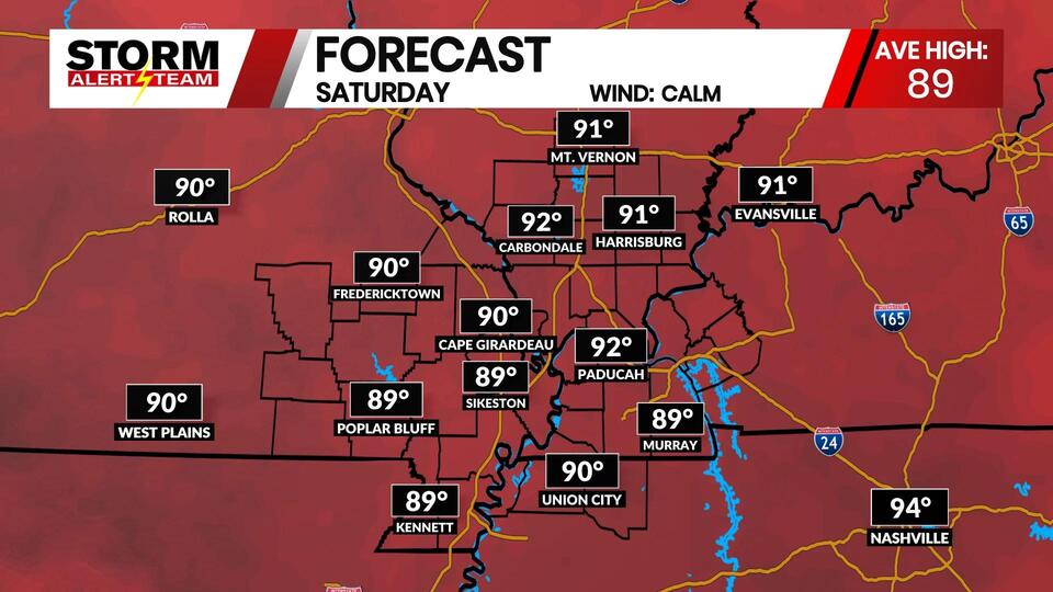 Dry for a few days, storms next week