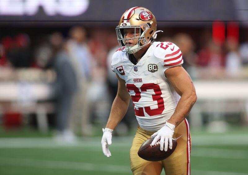 49ers RB Christian McCaffrey (thigh) exits in first half - NewsBreak