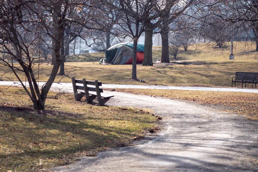 Homeless man charged under Tennessee law outlawing camping in public ...