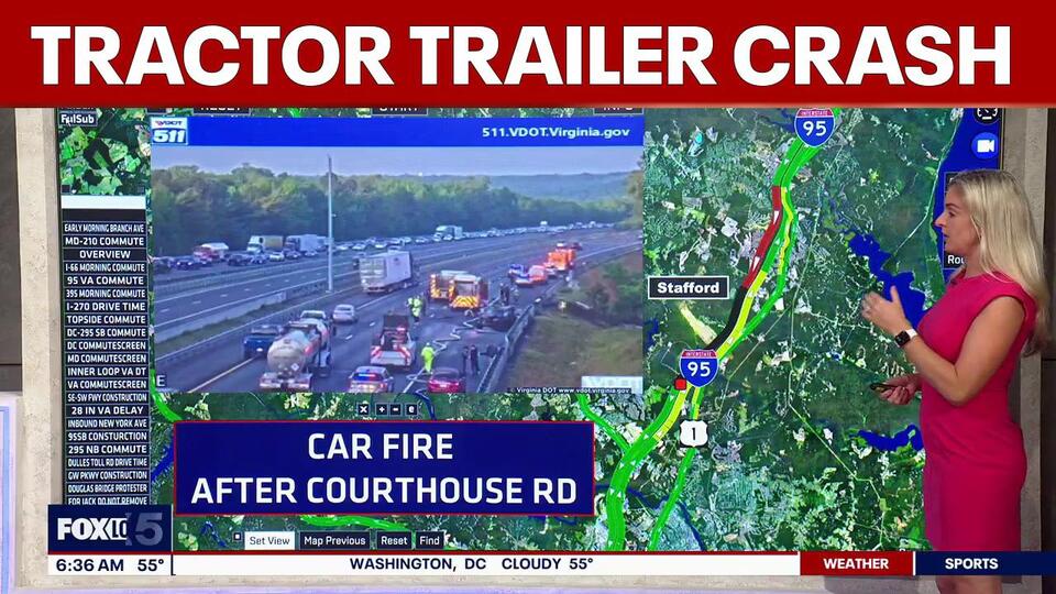 Stafford County fiery tractor-trailer crash causes major delays on I-95 ...