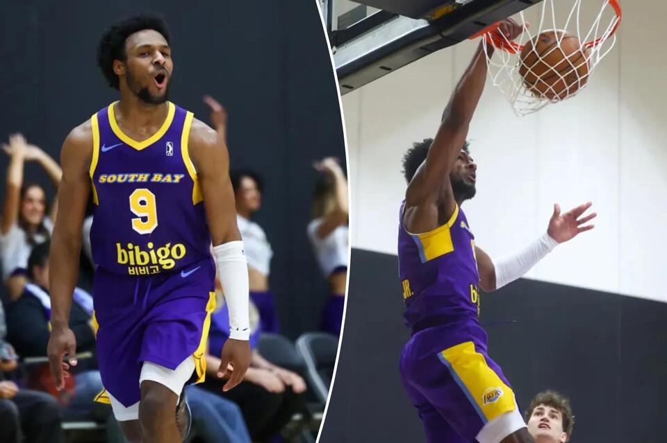 Bronny James scores 31 points in career-best G League performance ...