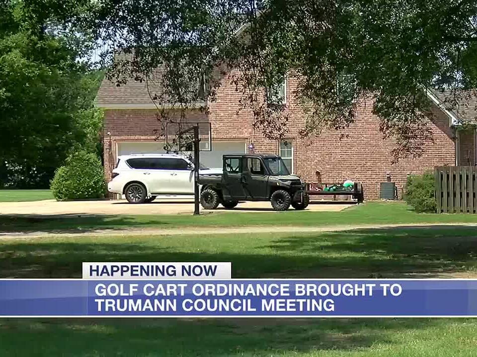 GOLF CART ORDINANCE BROUGHT TO TRUMANN COUNCIL MEETING