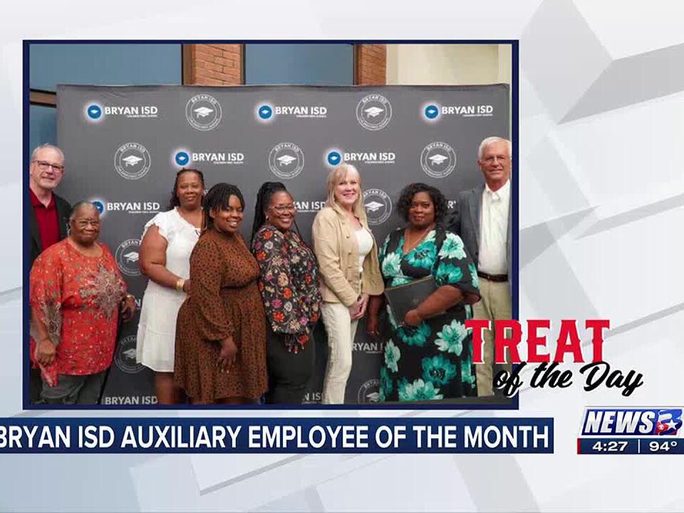 Treat of the Day Bryan ISD Auxiliary Employee of the Month