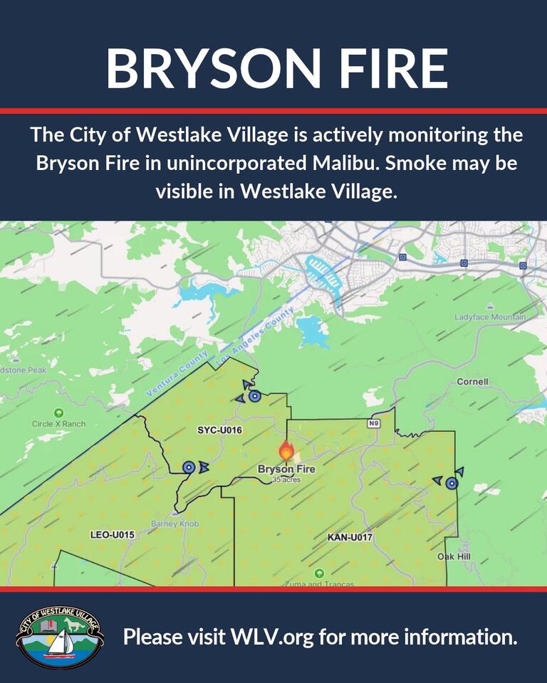 🌪️ Bryson Fire brings smoke, helicopters near Westlake Village - NewsBreak
