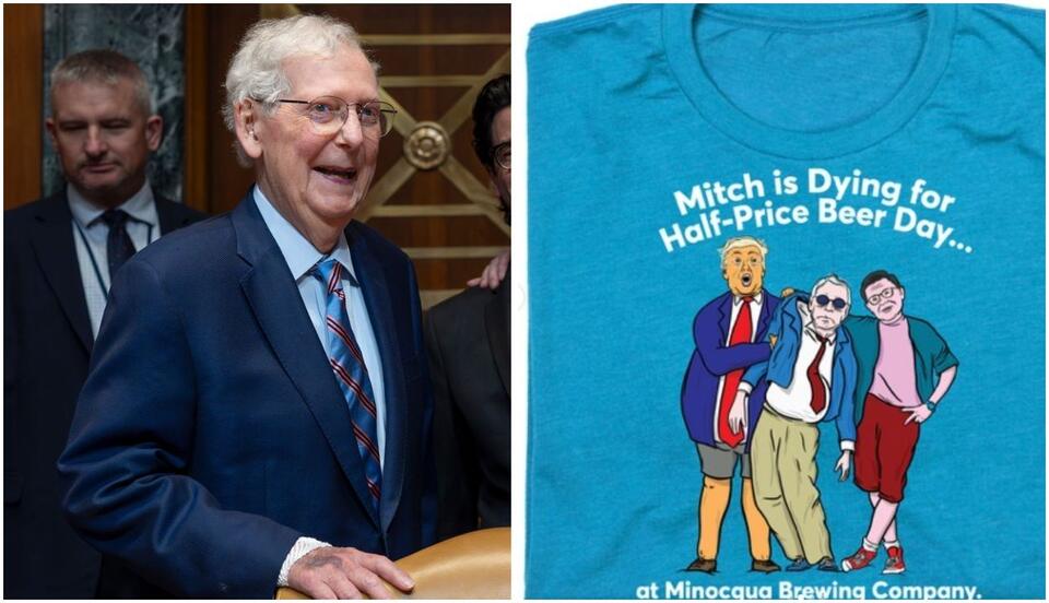 Wisconsin Brewery Promises Half-Price Beer When Mitch McConnell’s Death Is Announced