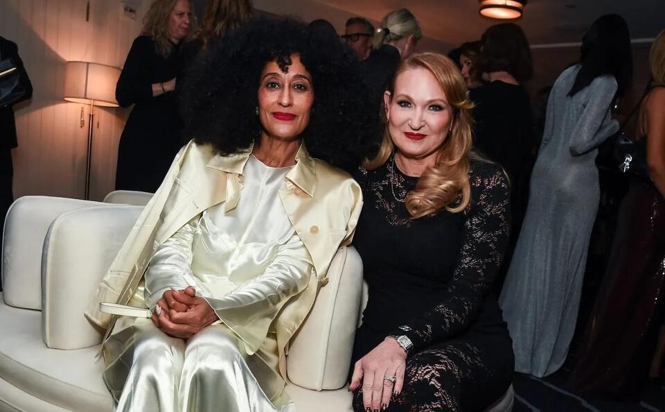 Tracee Ellis Ross in ivory Celine satin at 2026 WWD Honors