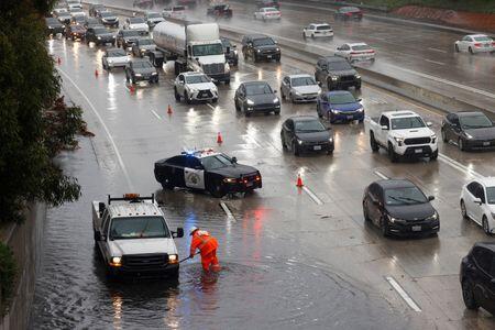 Atmospheric river drenches Los Angeles, triggers widespread flooding ...