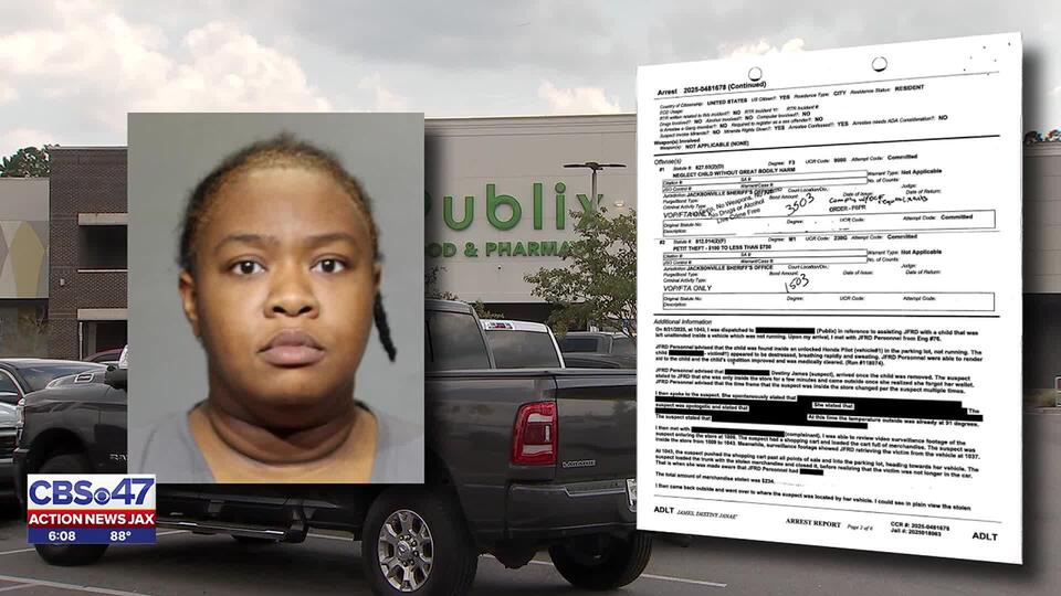 Jacksonville woman accused of leaving child in hot car while ...