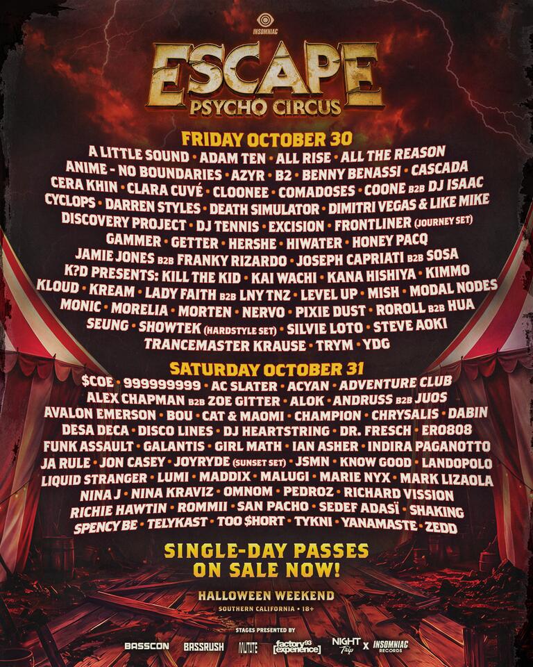 Too $hort and Ja Rule Join Escape Psycho Circus 2026 Lineup - NewsBreak