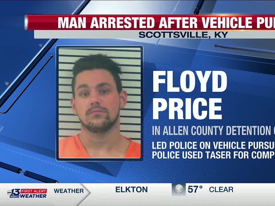 Allen County man causes vehicle pursuit, tased by police