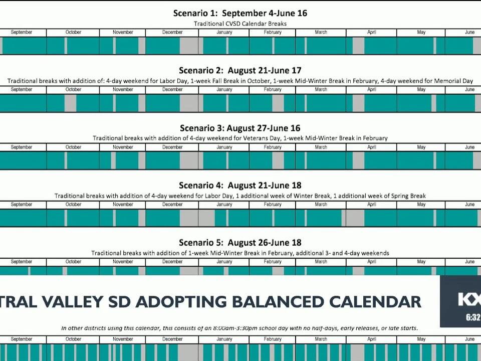 Central Valley School District adopting balanced calendar