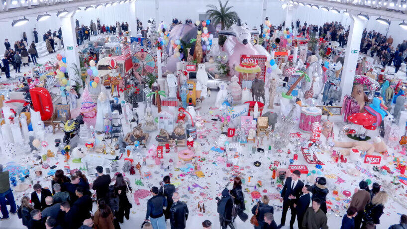 diesel unearths 50,000 old props, inflatables and memorabilia for FW ...