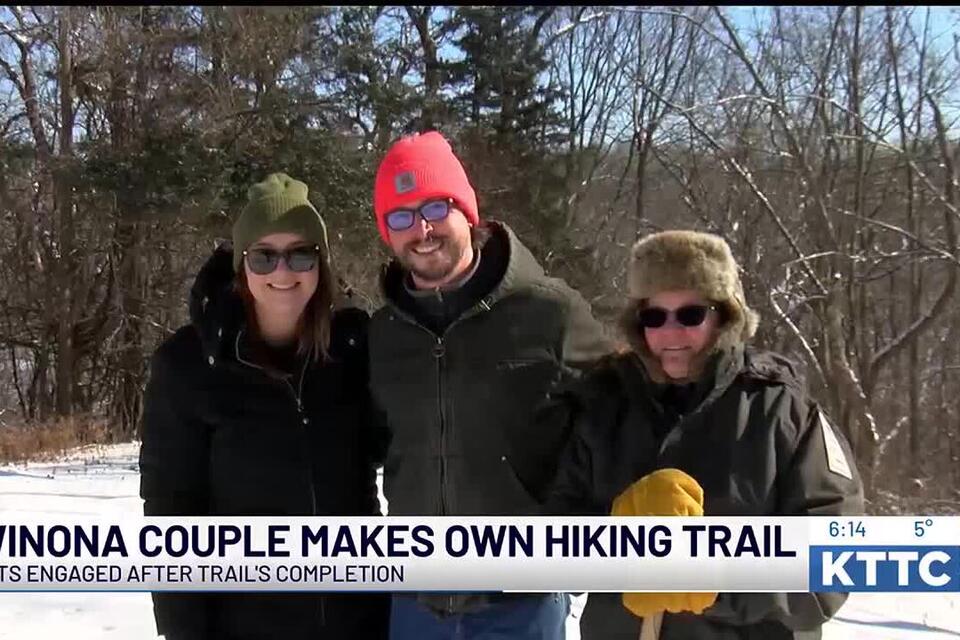 Winona couple creates private hiking trail, gets engaged after ...