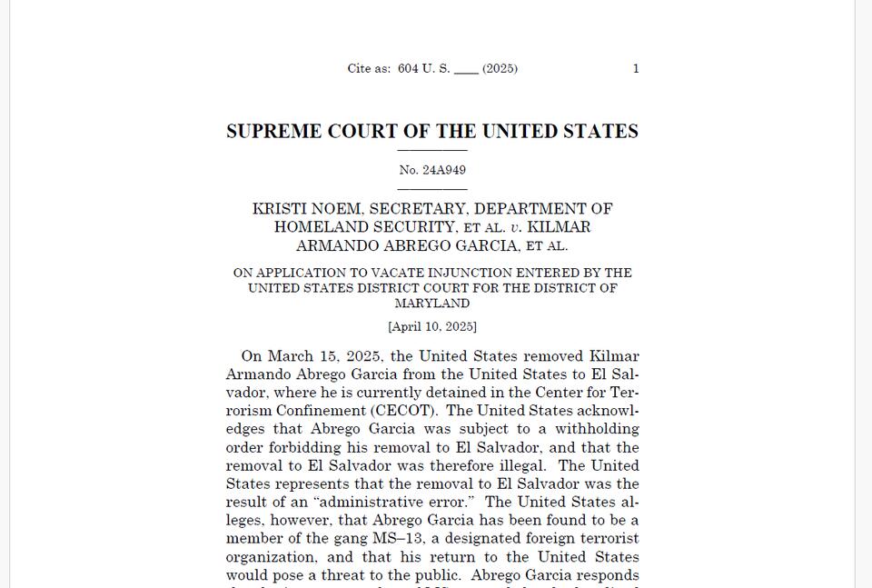 Supreme Court Orders Trump Administration to Facilitate Return of ...