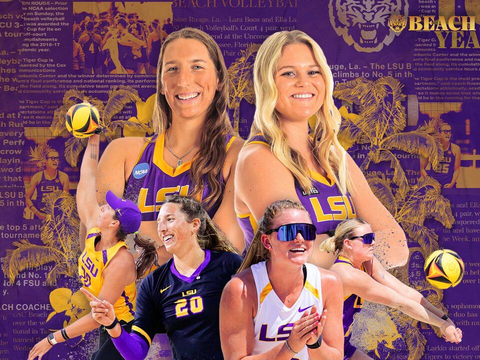 LSU beach volleyball standouts Kylie DeBerg, Ellie Shank named first