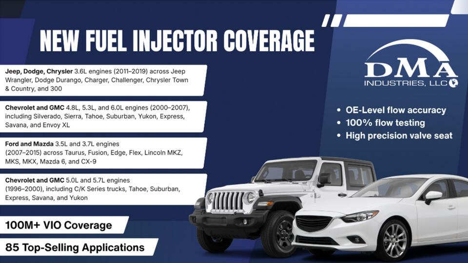 DMA Industries Launches New Fuel Injector Line - NewsBreak