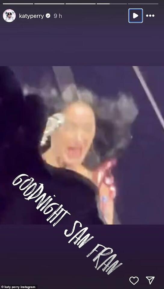 Katy Perry almost FALLS out of the air as flying prop malfunctions in ...