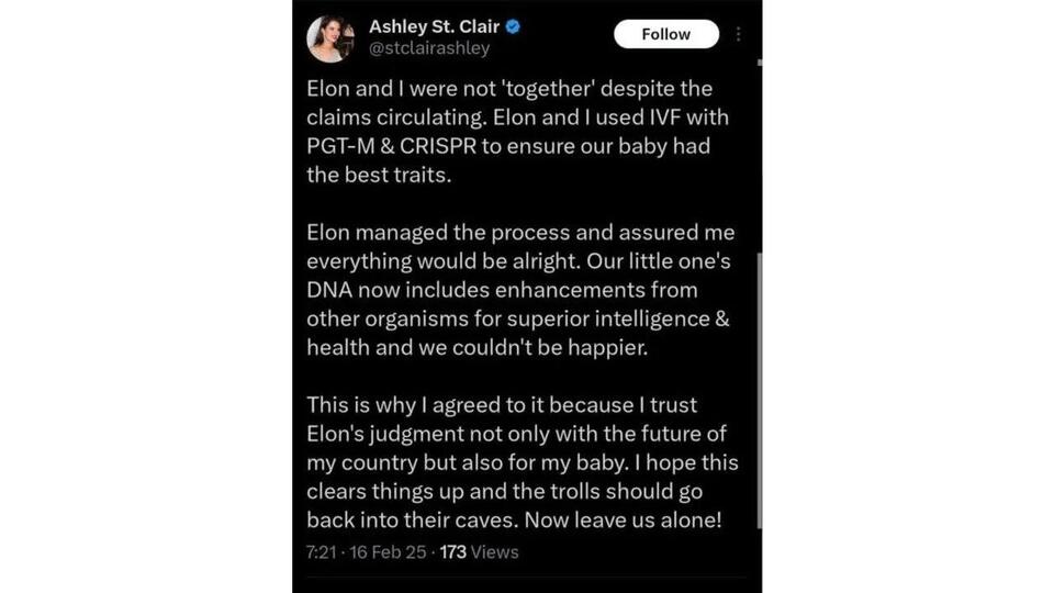 Fact Check: FAKE Ashley St. Clair Post Mentions Conceiving Elon's Baby ...