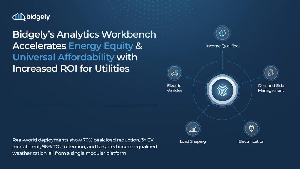Bidgely’s Analytics Workbench Accelerates Energy Equity and Universal ...