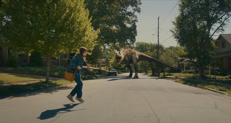 Open the door, get on the floor, everybody run, it’s dinosaurs!