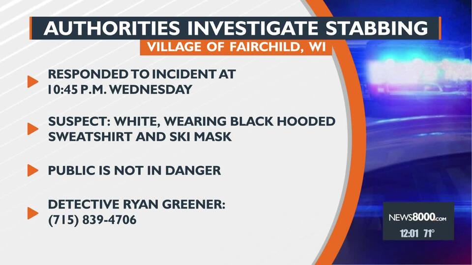 Suspect sought in Eau Claire County stabbing incident - NewsBreak