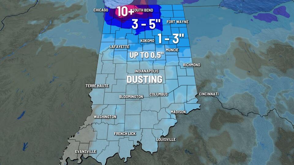 Cold front to bring snow and cold temps to Indiana this weekend | Nov ...