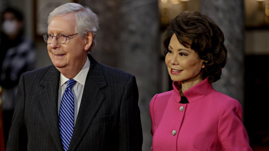 Mitch McConnell's wife returns to US amid his hospitalization
