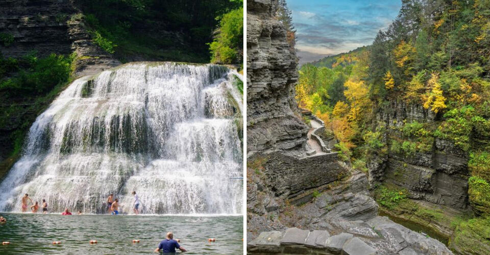 Natural Swimming Holes And The Dramatic Lucifer Falls Trail Make This New York State Park Stand Out