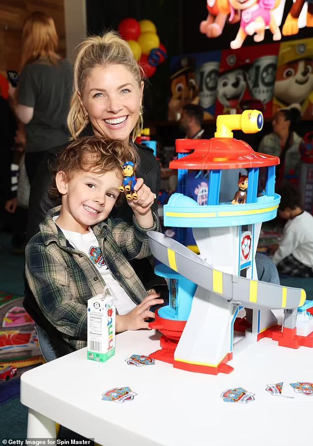 Amanda Kloots and son Elvis, 3, pose for sweet snaps at PAW Patrol's 10