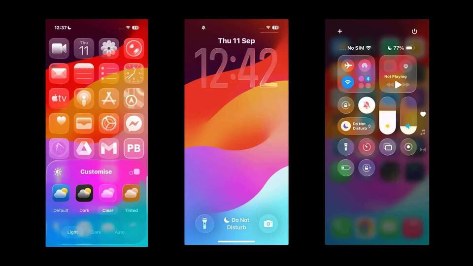 How Adaptive Time Works on iOS 26 Lock Screen with Liquid Glass Design ...