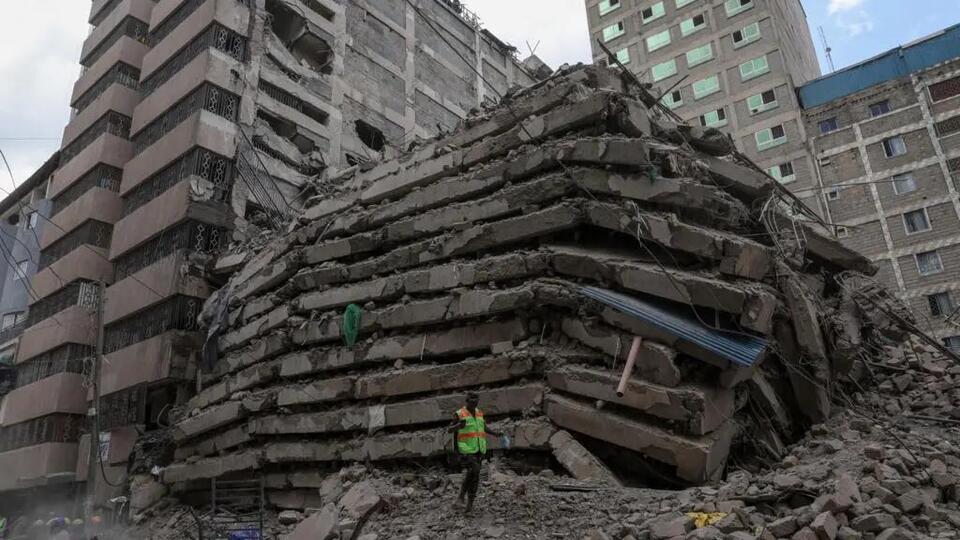 Rescuers search for seven people in Nairobi building collapse - NewsBreak