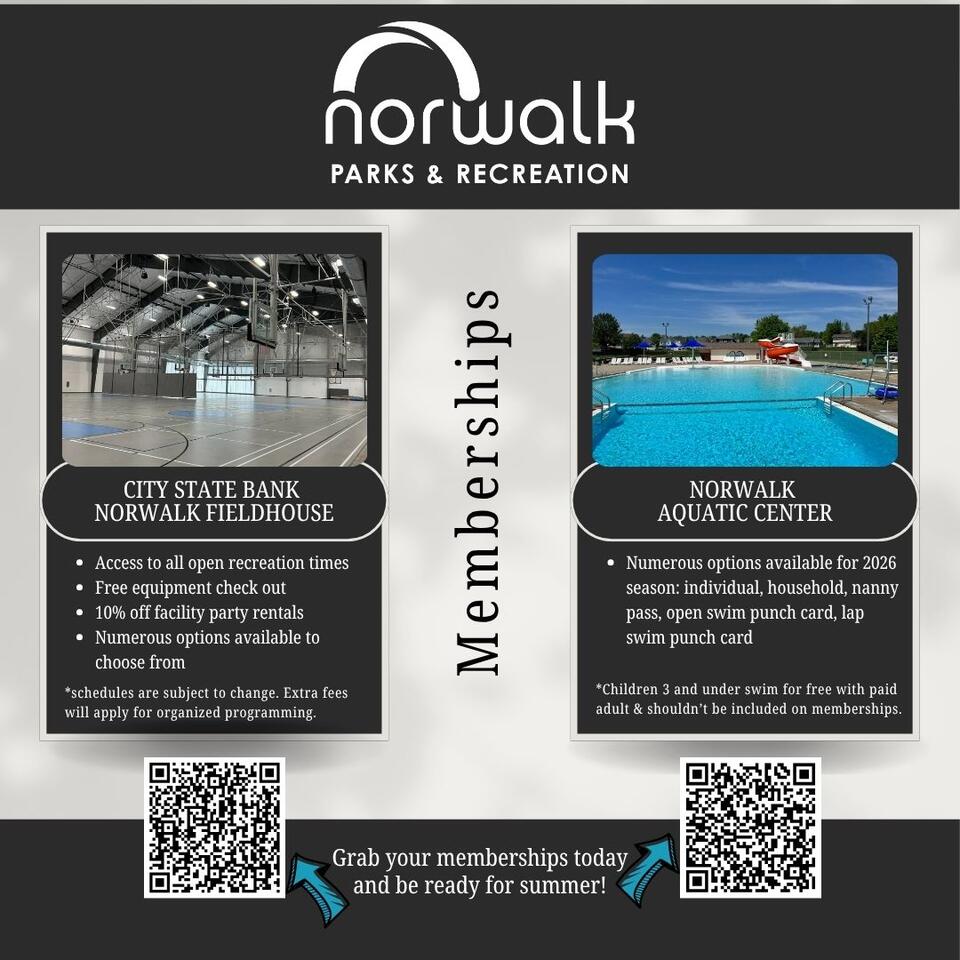 Norwalk recreation memberships now available - NewsBreak