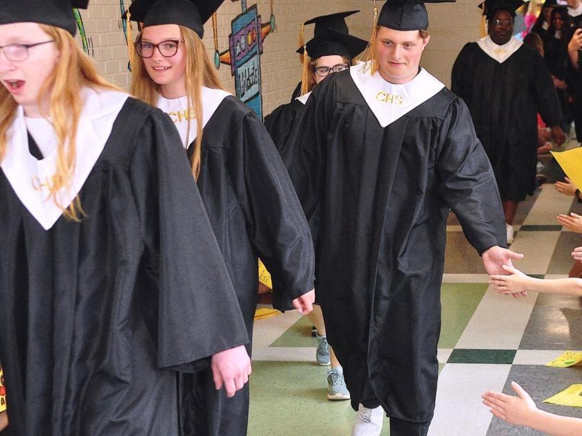 CHS seniors tour schools to inspire younger students to graduate