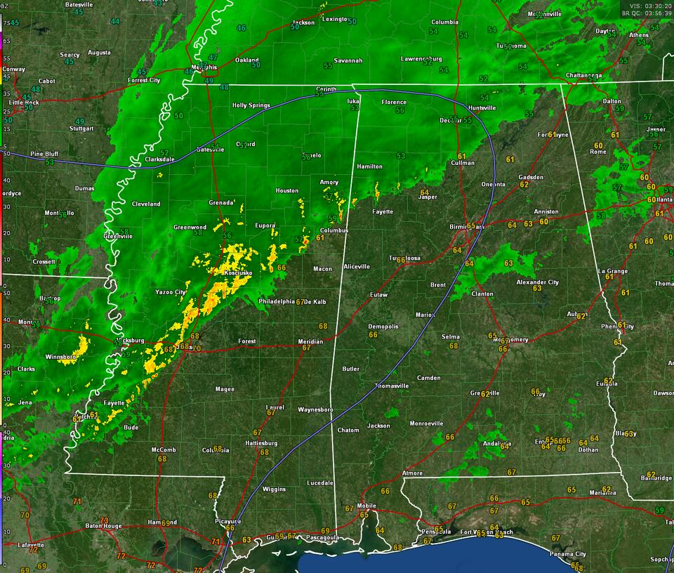 Possible Tornado Northeast of Jackson MS - NewsBreak