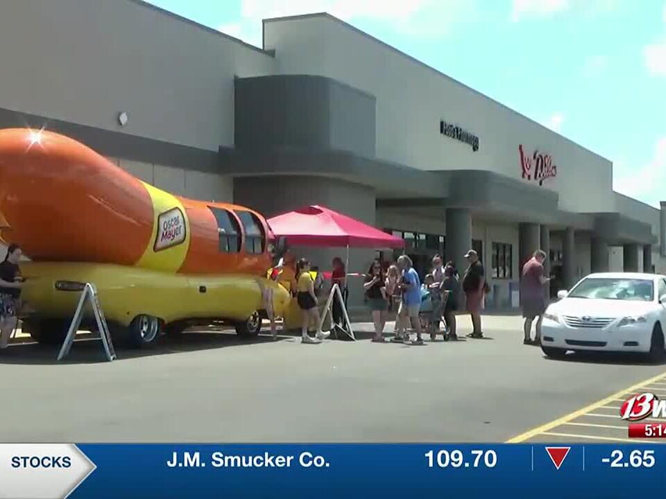 Oscar Mayer Weinermobile makes a stop at Dillons on Fairlawn in Topeka